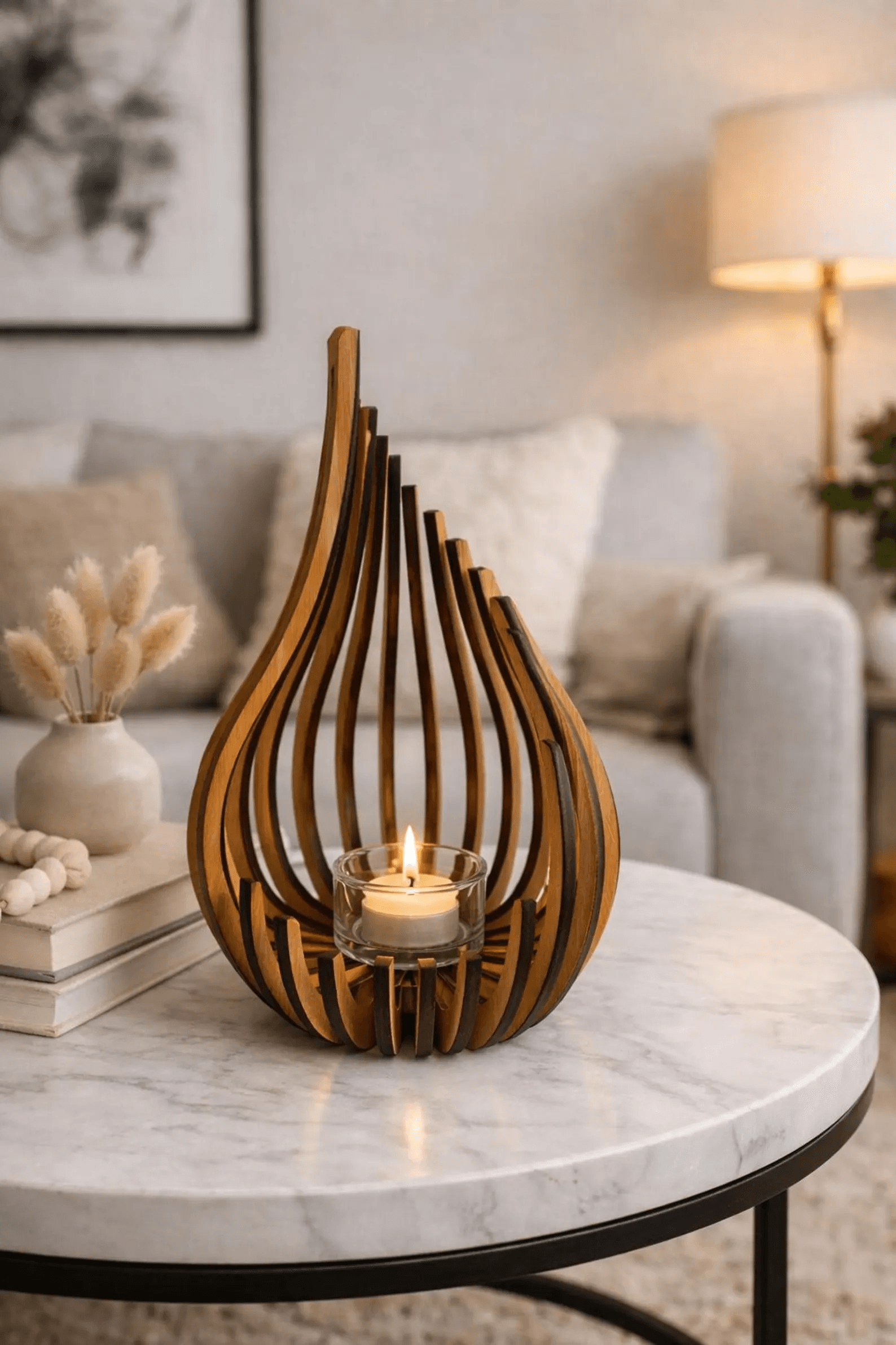 Wooden lantern
