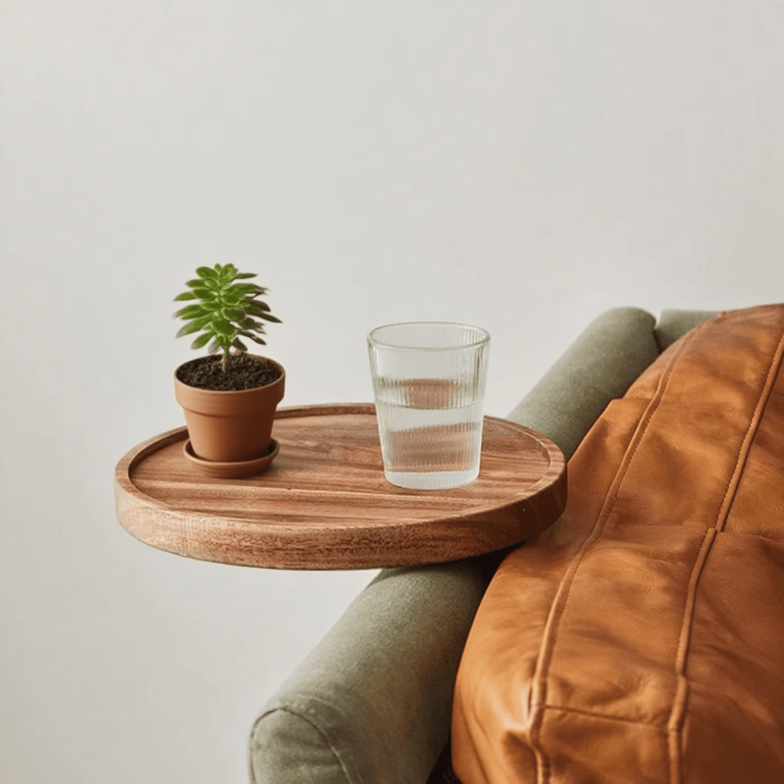 Birthday Custom Wood Sofa Arm Table