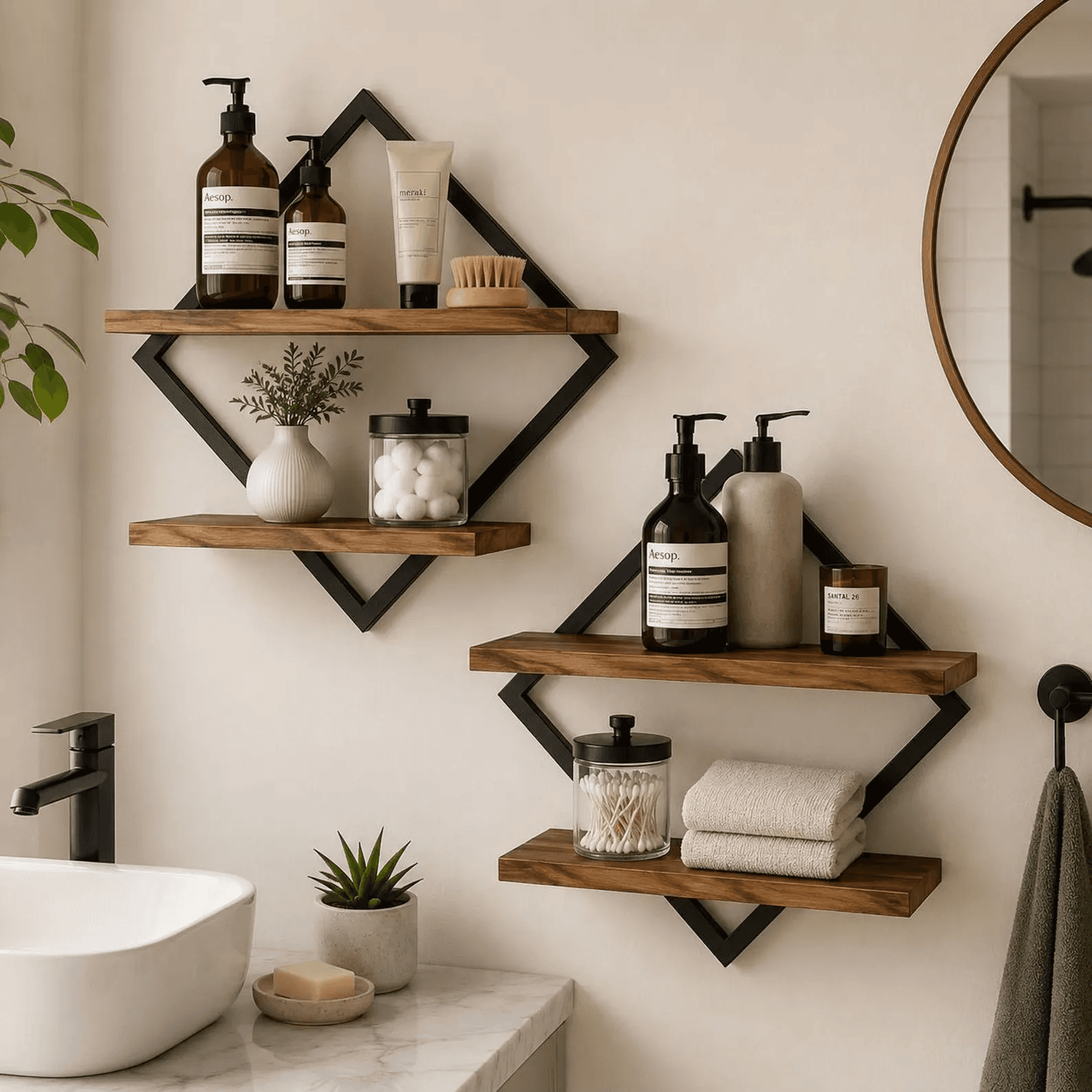 Floating Wall Shelves Set