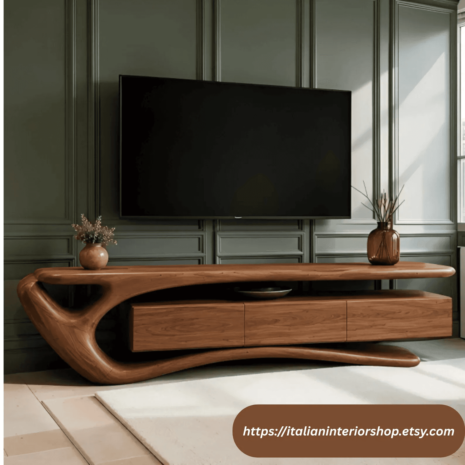 Modern Handmade TV Stand |