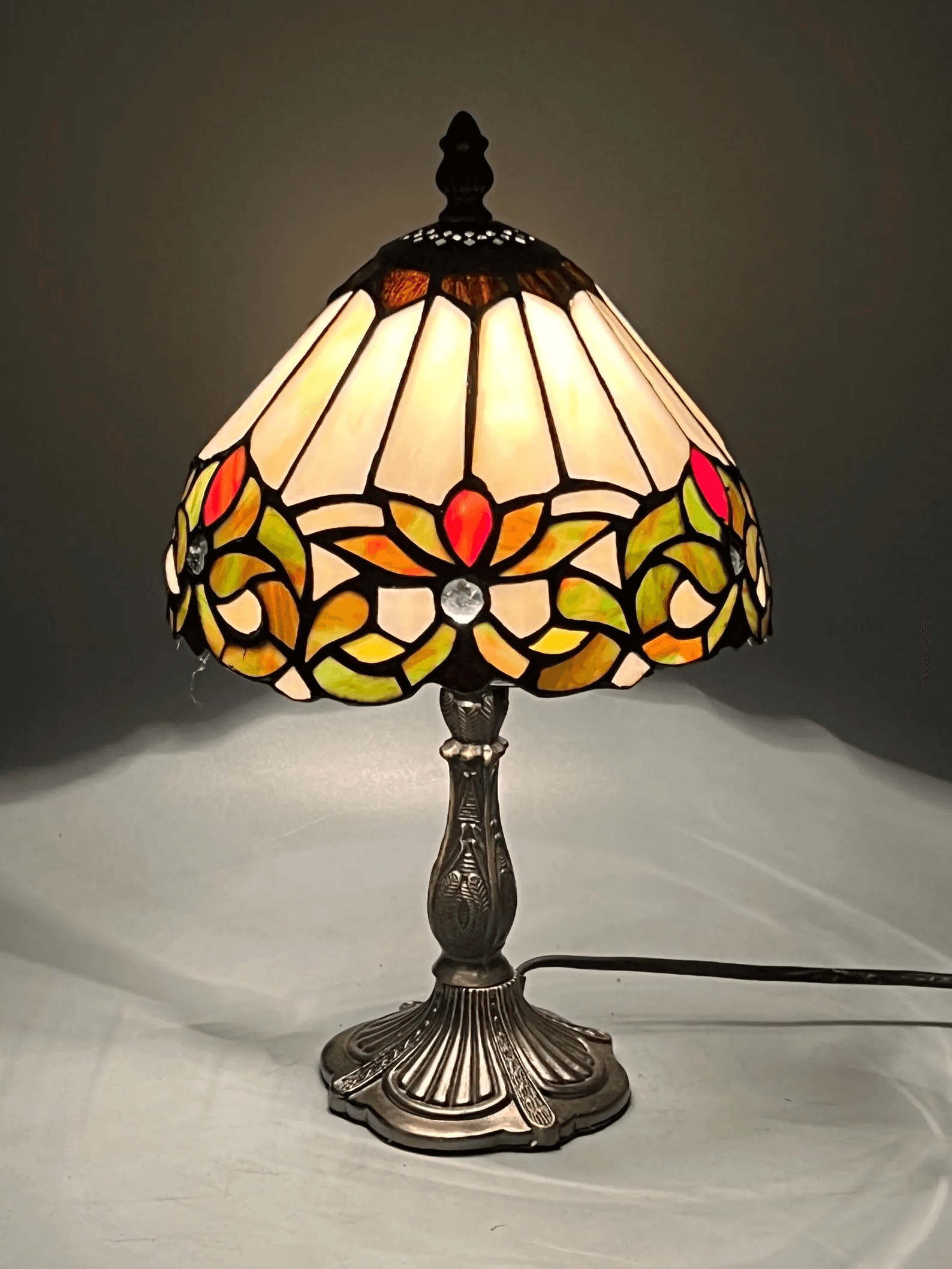 Floral Tiffany Table Lamp,