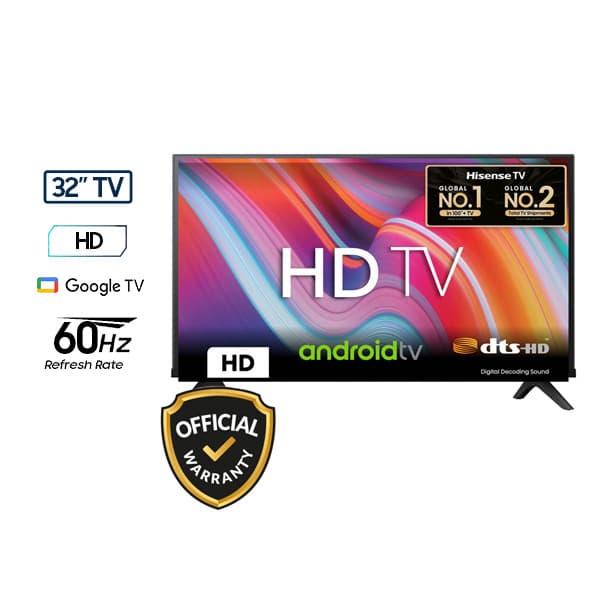 Hisense 32 Inch Bezelless HD Wi-Fi DTS Smart Android TV (32A4F4) photo 1